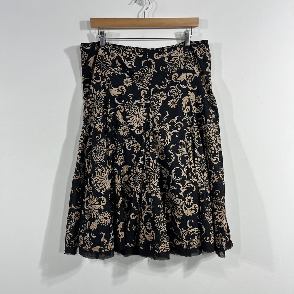 Apt. 9 Renfair Fairy Grunge Floral Midi Skirt A-Line 12 Cotton Flowy 90s Boho